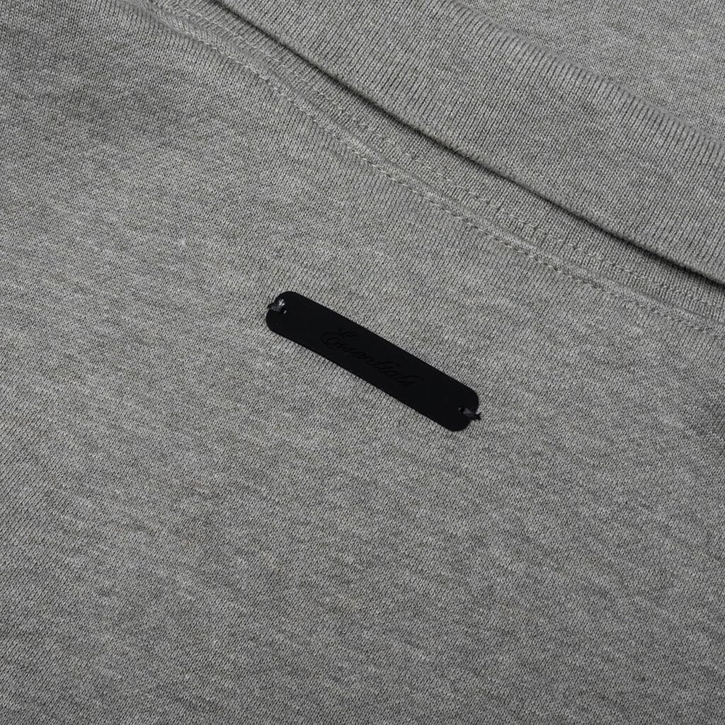 Kids Cropped Polo - Seal Heather/Iron Grey