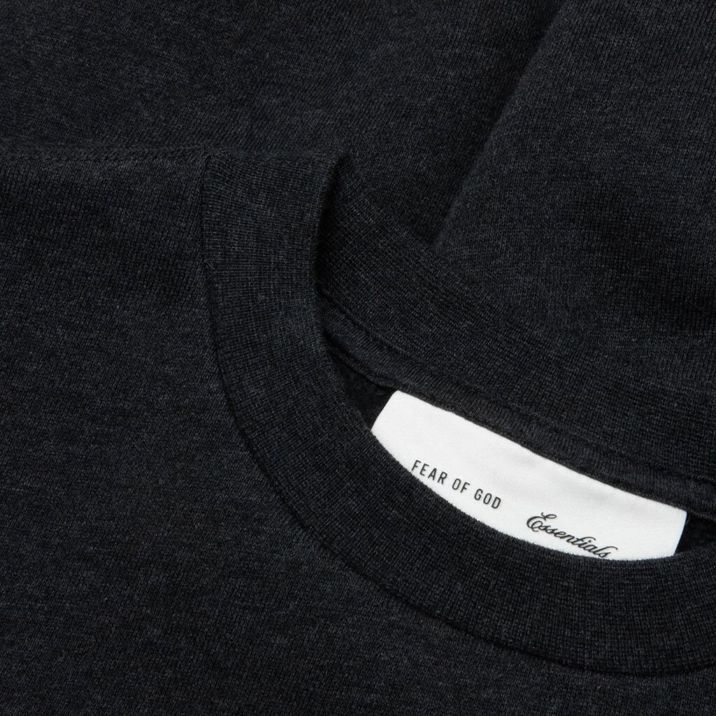 Kids Cropped Relaxed Panelled Sweatshirt - Iron Grey/Seal Heather