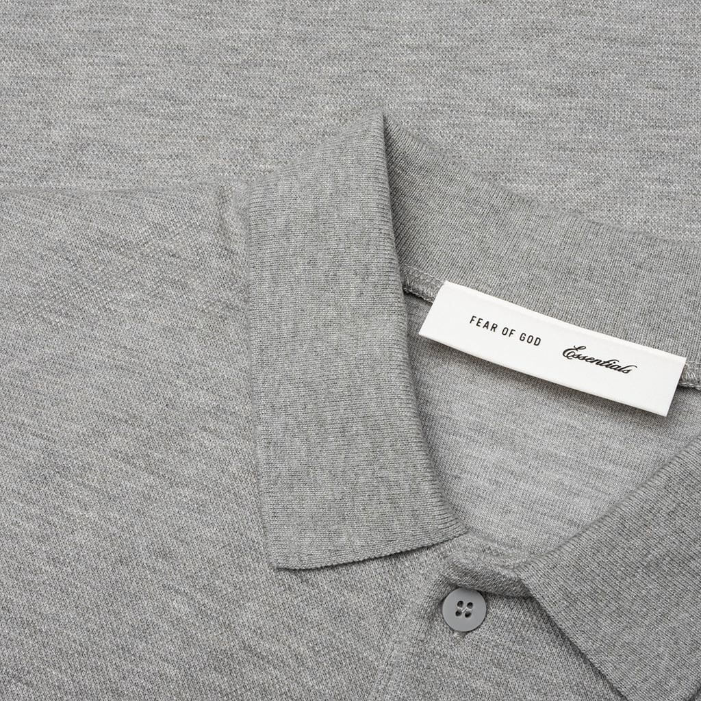 Kids Pique Signature Classic Polo - Concrete Heather