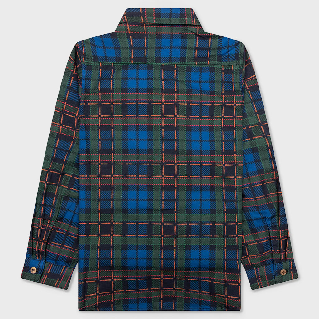 Kids Explore L/S Woven - Plaid