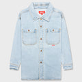 Kids Oversized Waterfall Shirt Jacket - Fresh Air