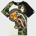 Kids ABC Camo Shark Milo Tee - Green