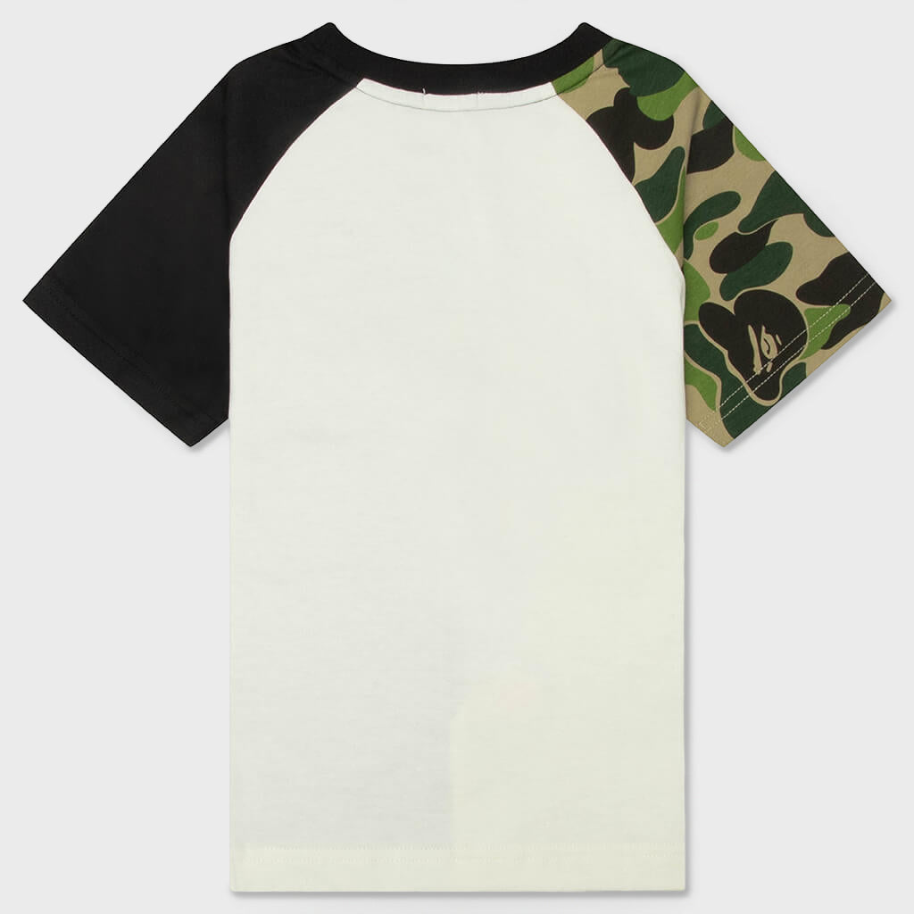 Kids ABC Camo Shark Milo Tee - Green