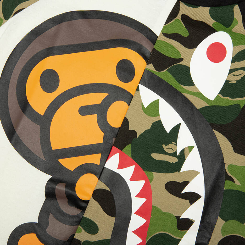 Kids ABC Camo Shark Milo Tee - Green