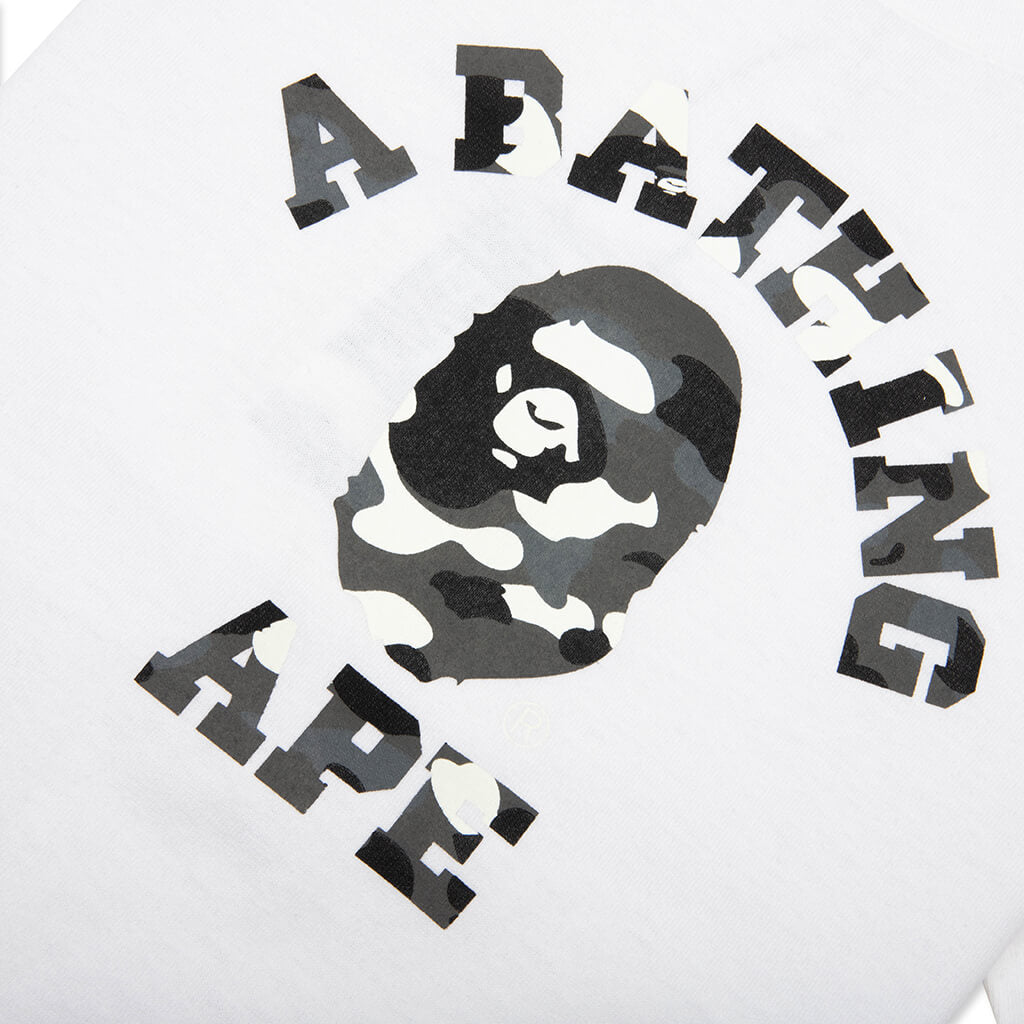 Kids City Camo College Tee - White