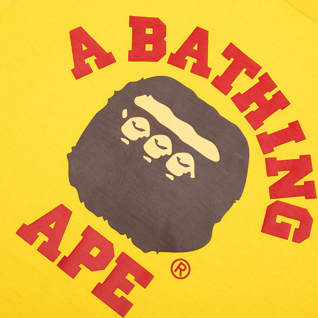 Kids Triple College Tee - Yellow