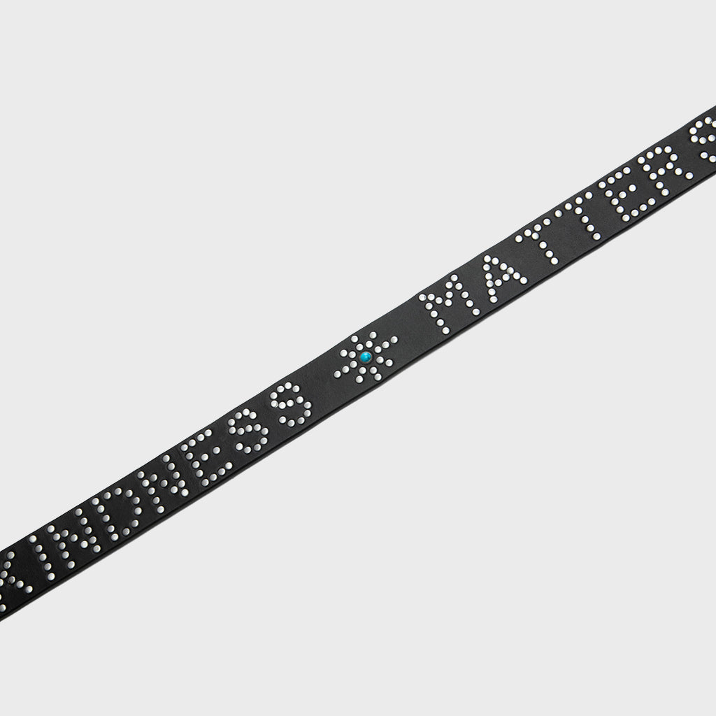 Kindness Matters Leather Belt - Black