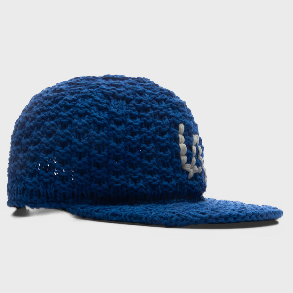 Crochet Knit Cap - Blue