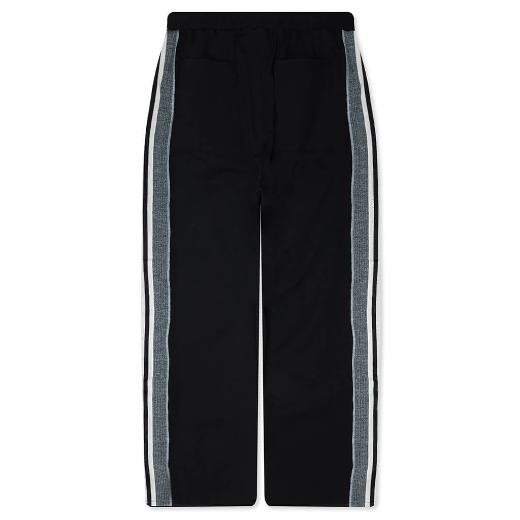 Knit Panel Pant - Black/Green