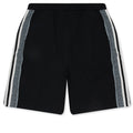 Knit Panel Shorts - Black/Green