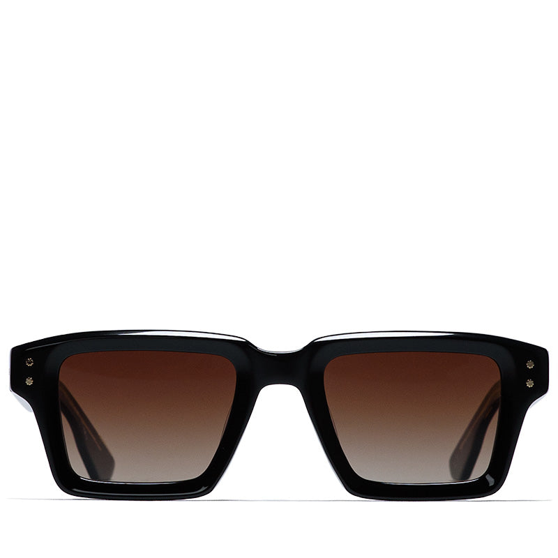 Krewe Carter Sunglasses - Black/Black Tea Polarized