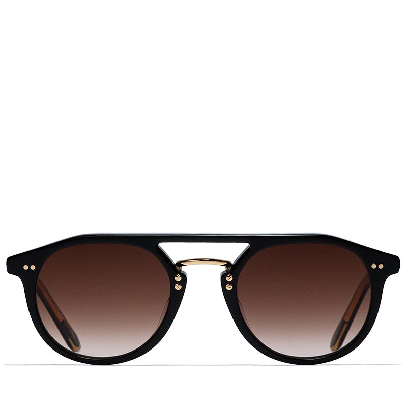 Krewe Markle Sunglasses - Black/Black Tea 18K