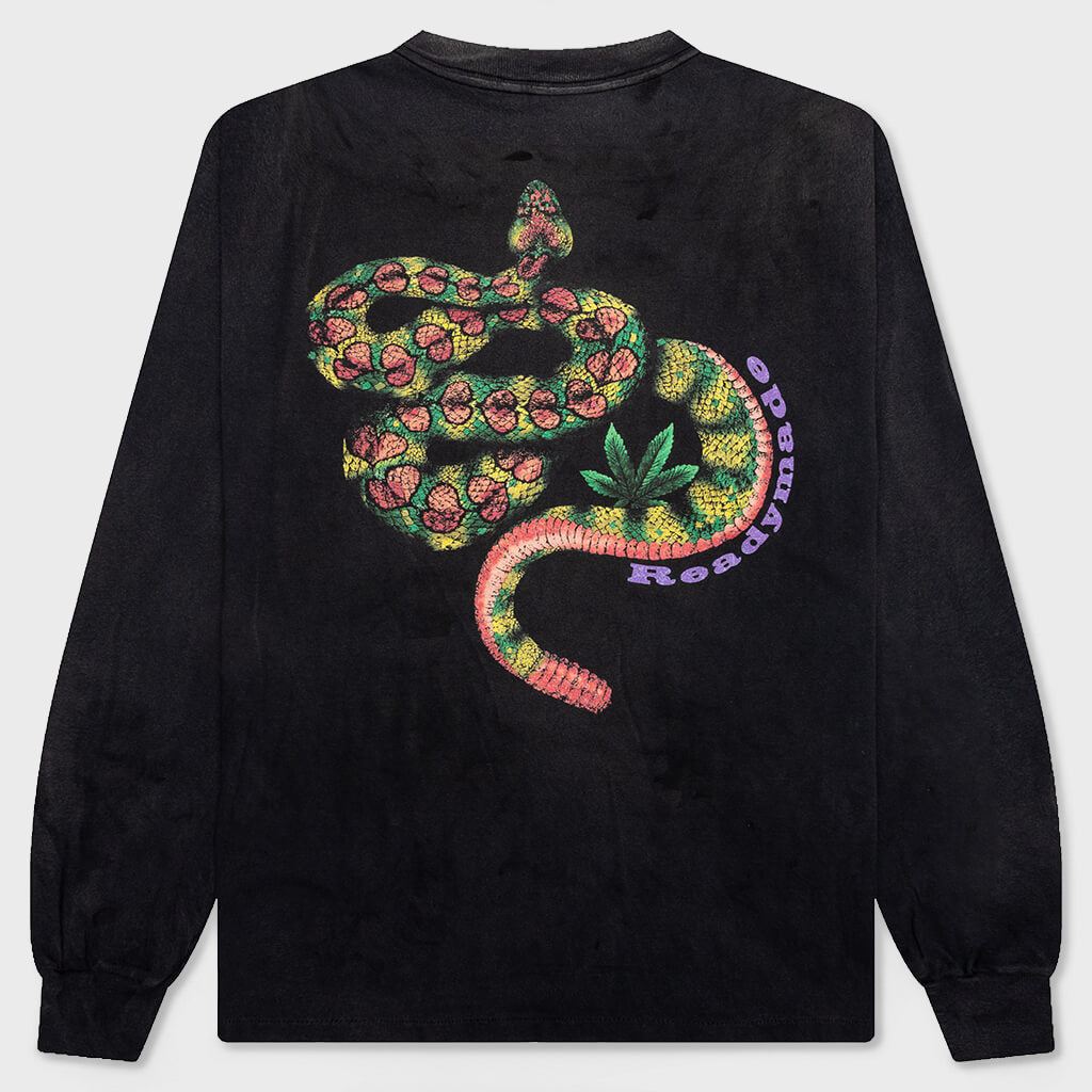 L/S Pocket T-Shirt Snake - Black