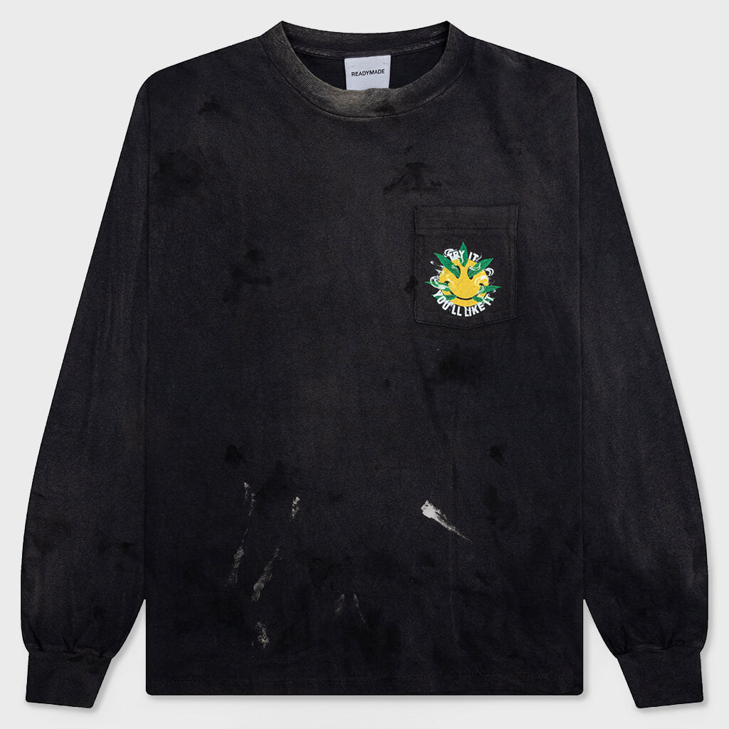 L/S Pocket T-Shirt Snake - Black