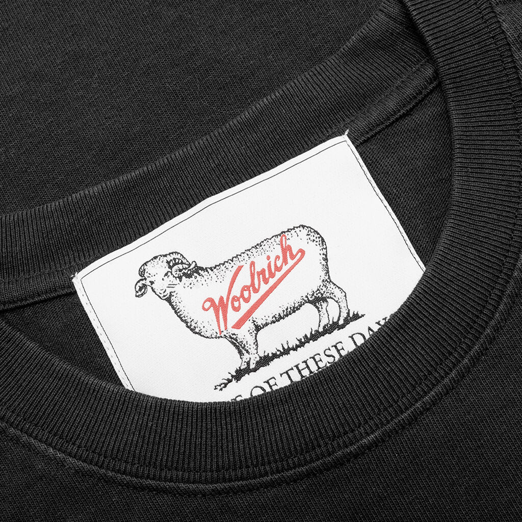 L/S Pocket Tee - Washed Black