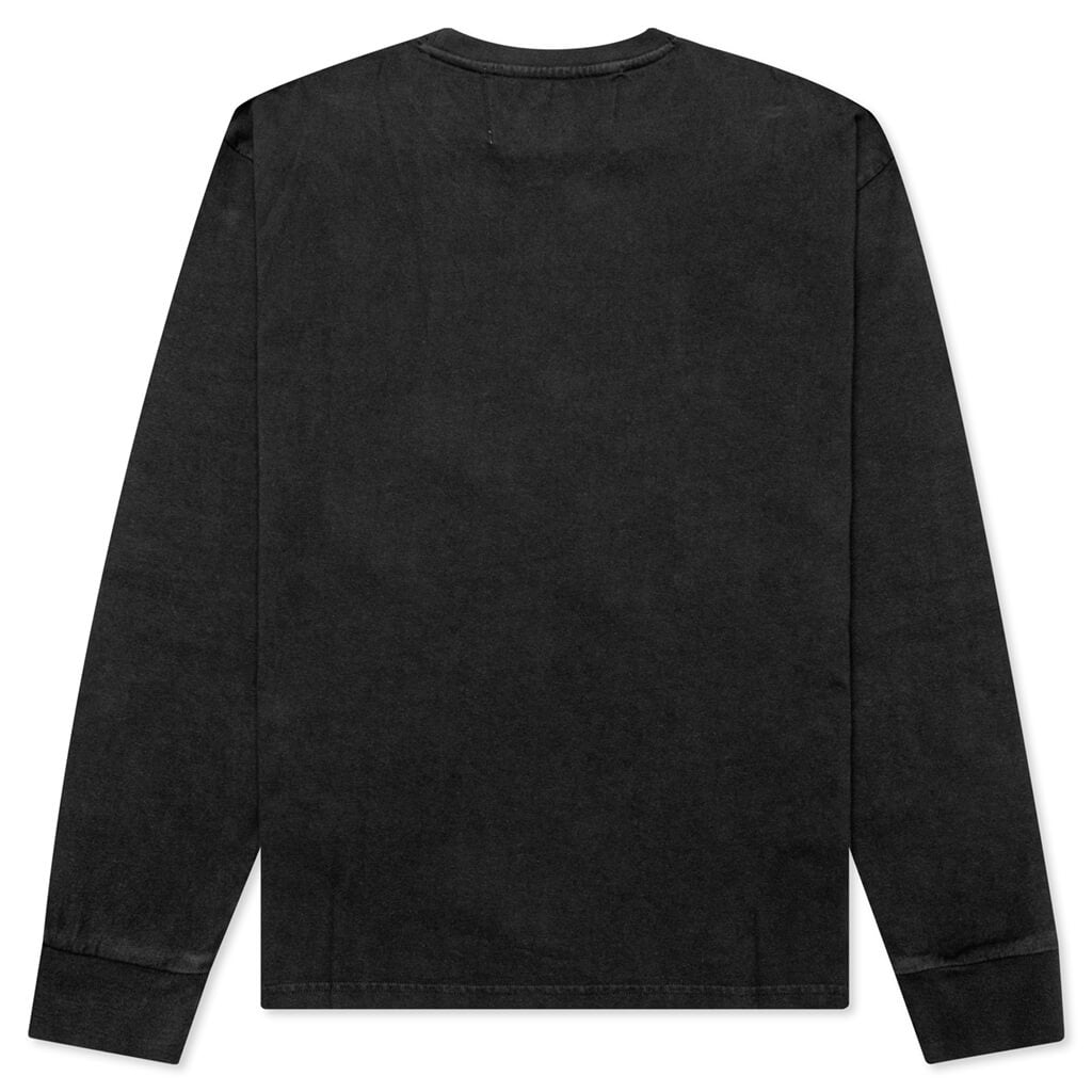 L/S Pocket Tee - Washed Black