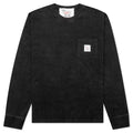 L/S Pocket Tee - Washed Black
