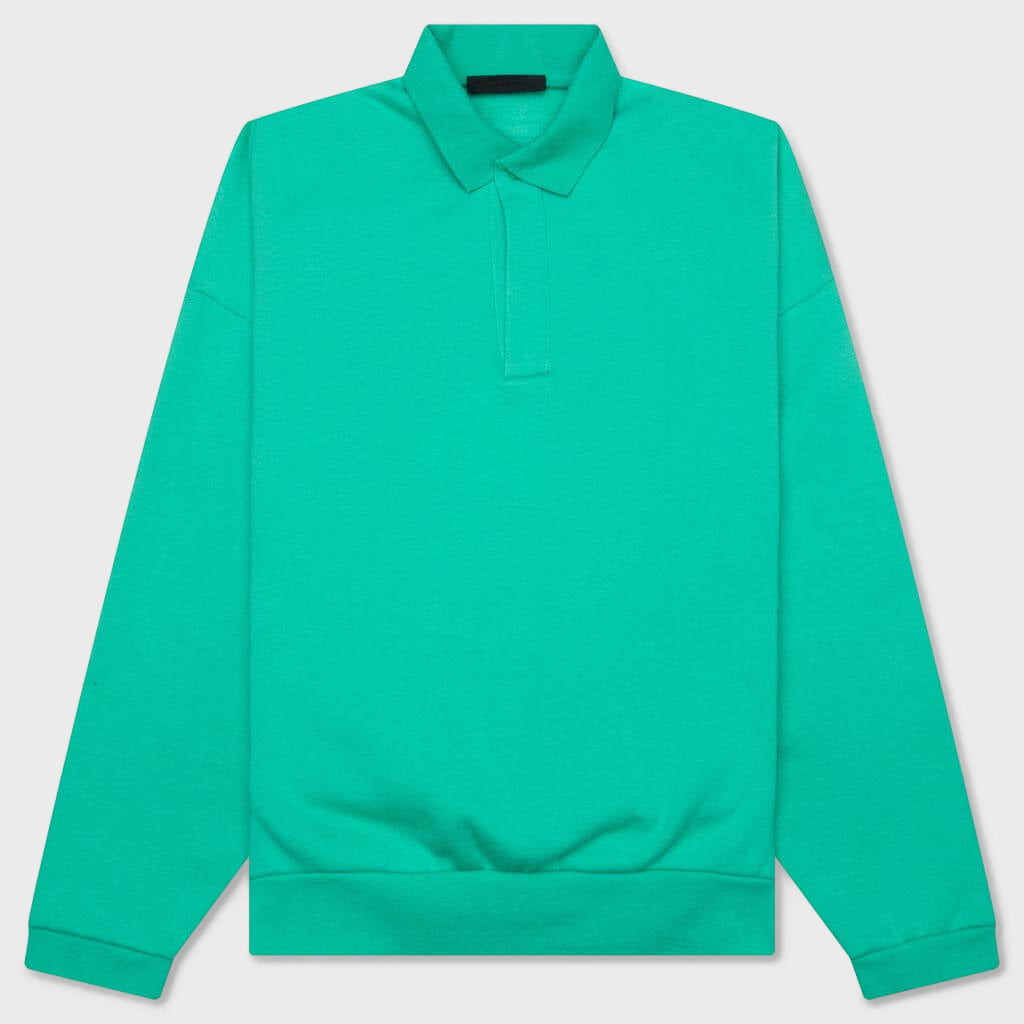 L/S Polo - Mint Leaf