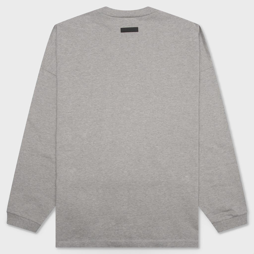 Heavy Jersey L/S Tee - Dark Heather Oatmeal