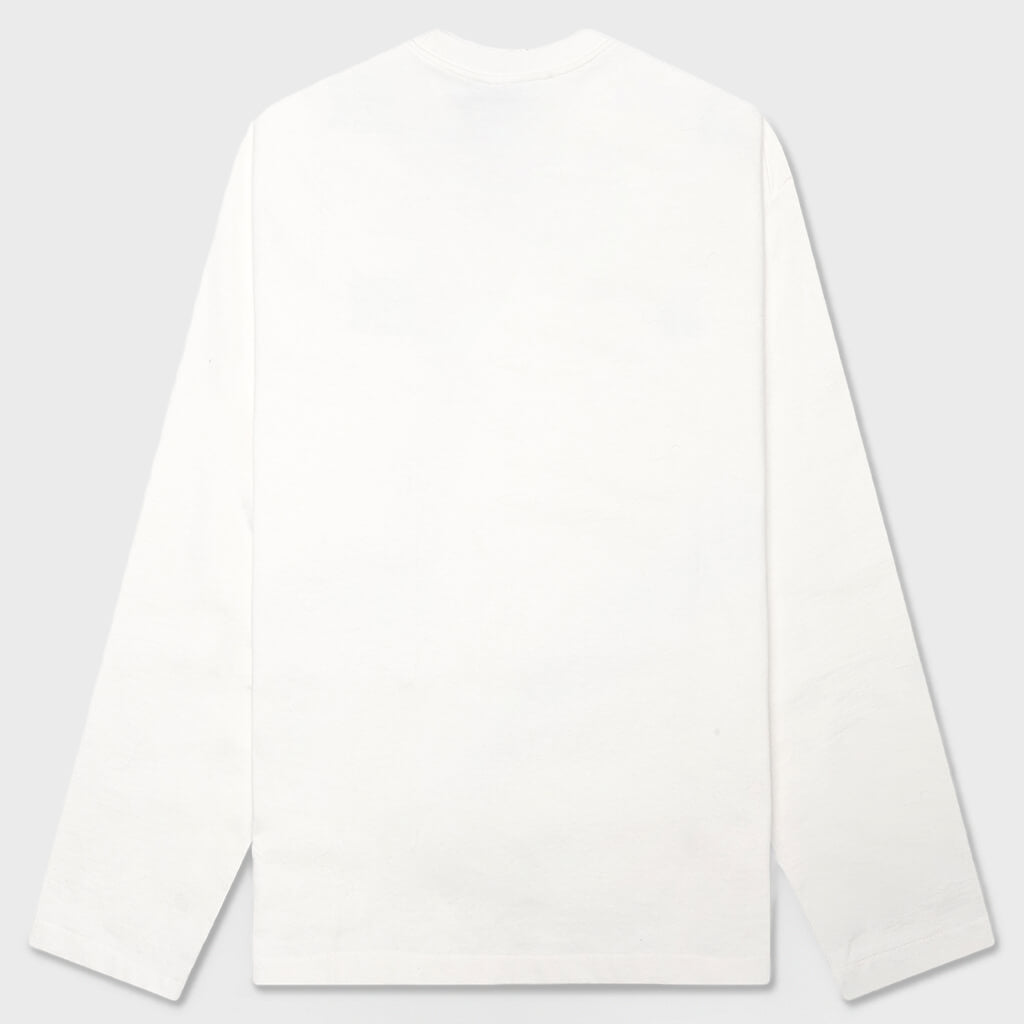 Long Sleeve Logo T-Shirt - Porcelain
