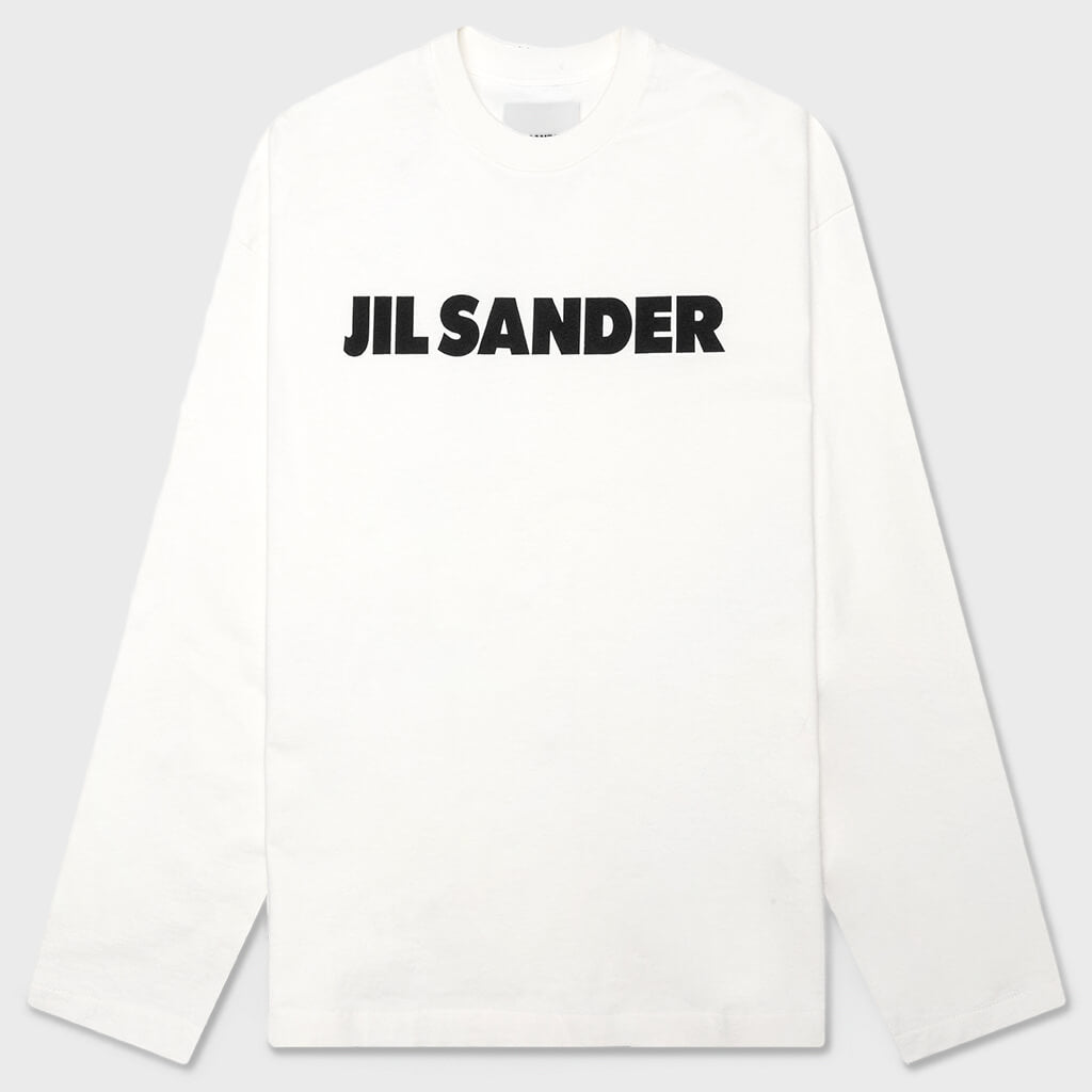 Long Sleeve Logo T-Shirt - Porcelain