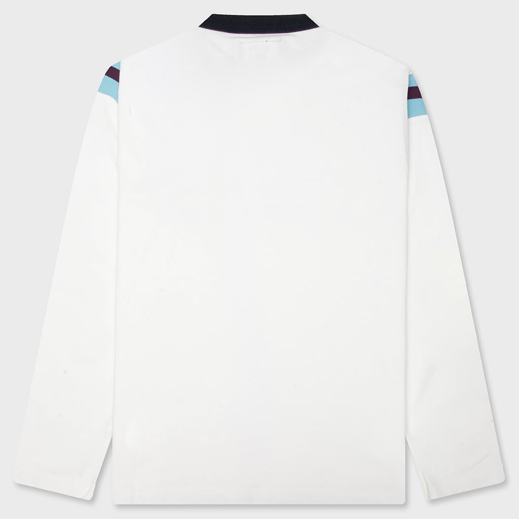 L/S Ringer Tee - White