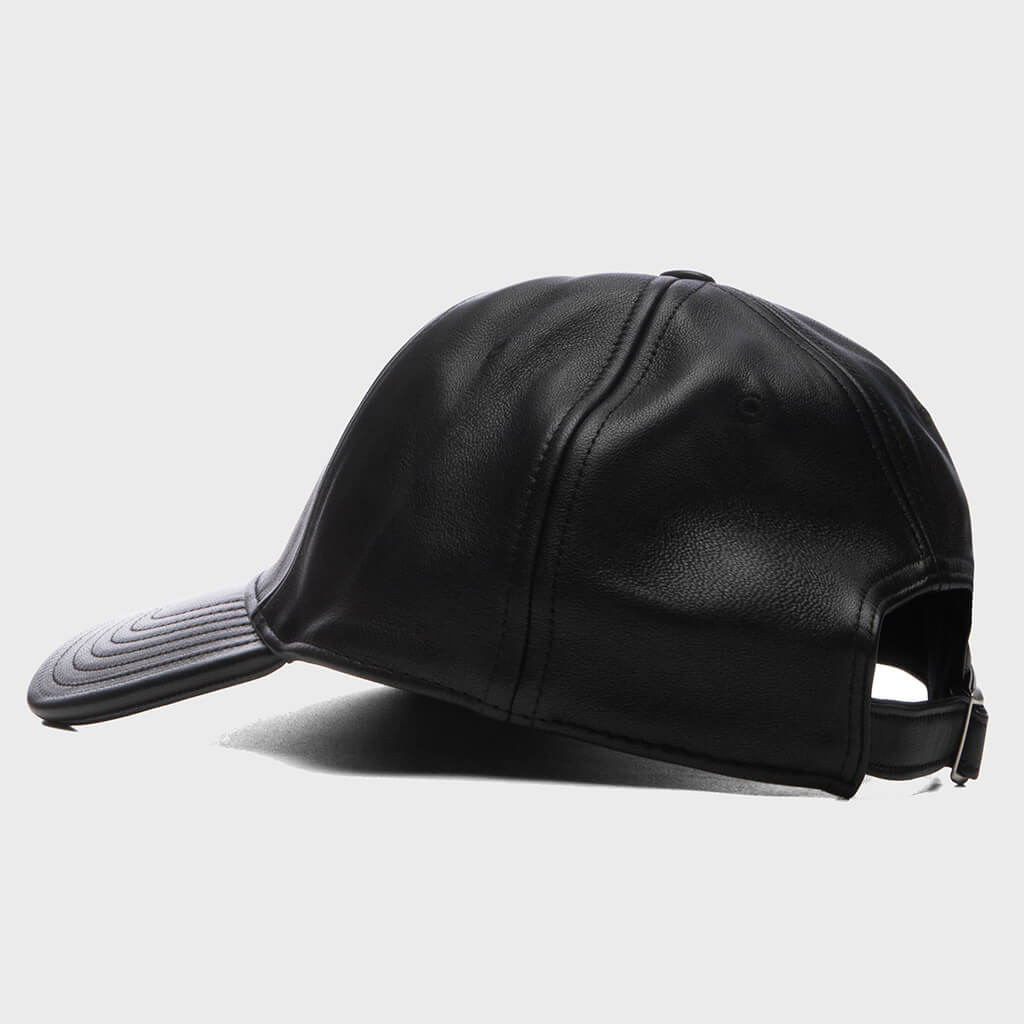 Leather Basic Stussy Cap - Black
