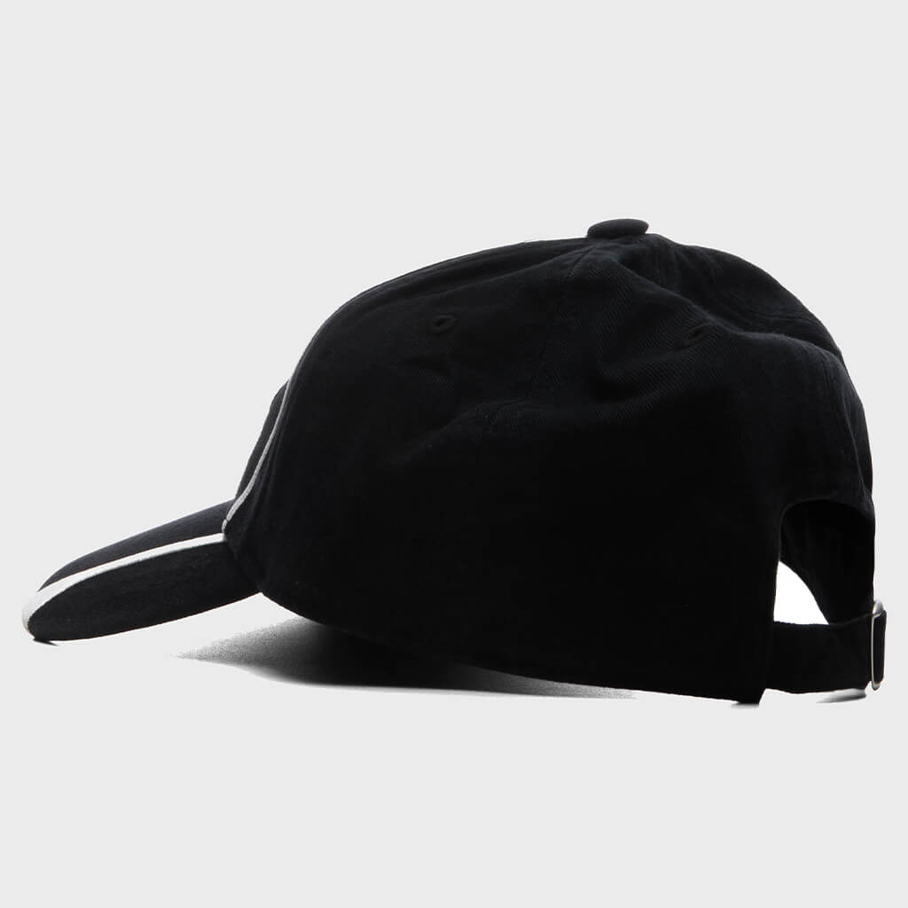 S Oval Strapback Cap - Black