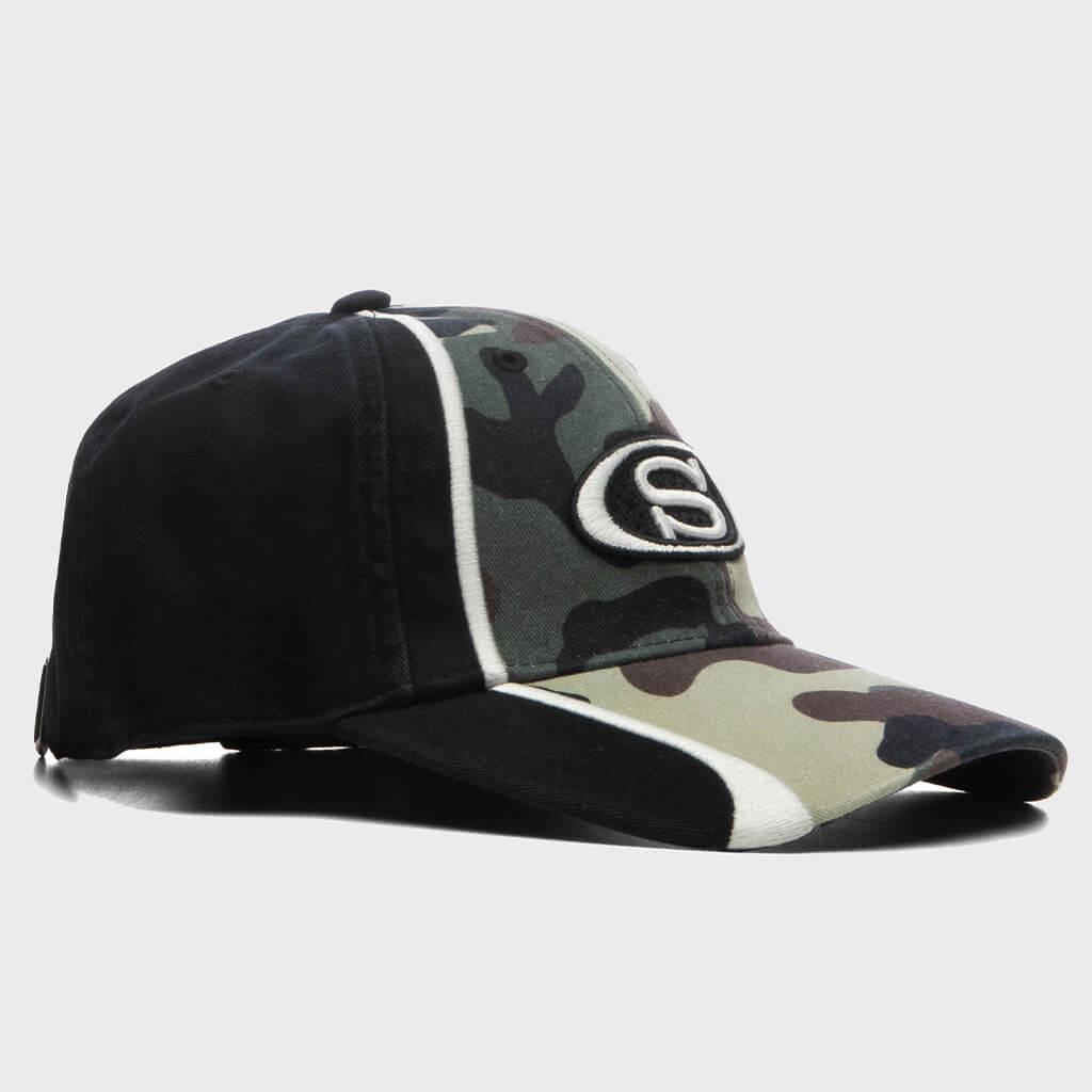 S Oval Strapback Cap - Woodland Camo