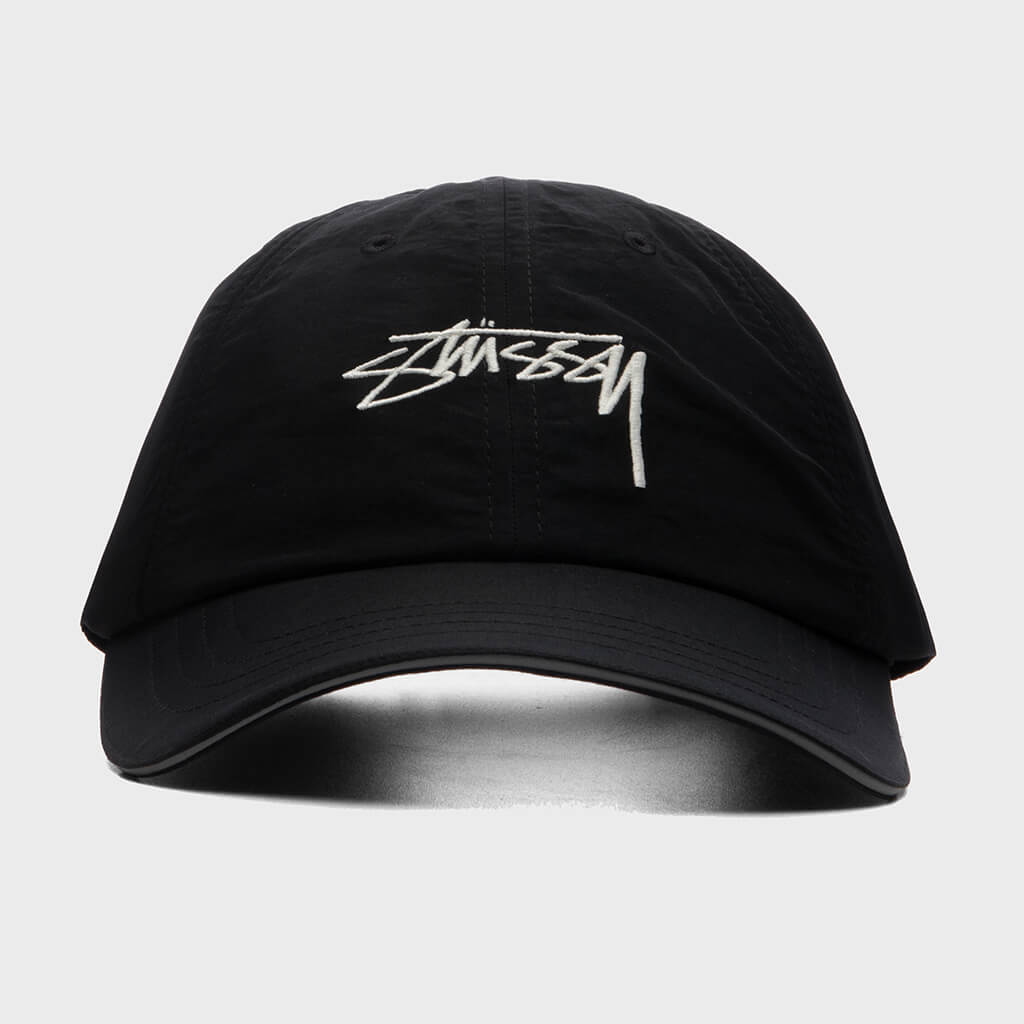 Smooth Stock Nylon Sport Cap - Black