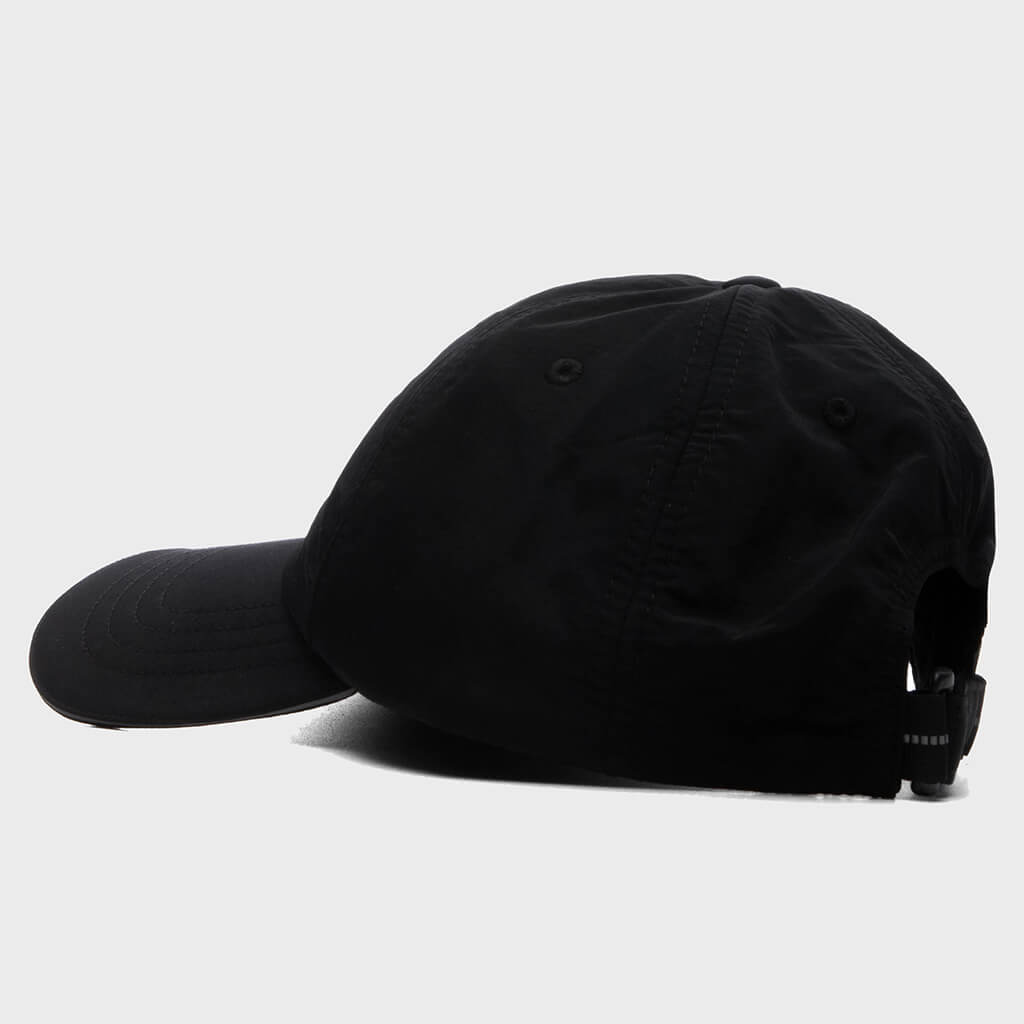 Smooth Stock Nylon Sport Cap - Black