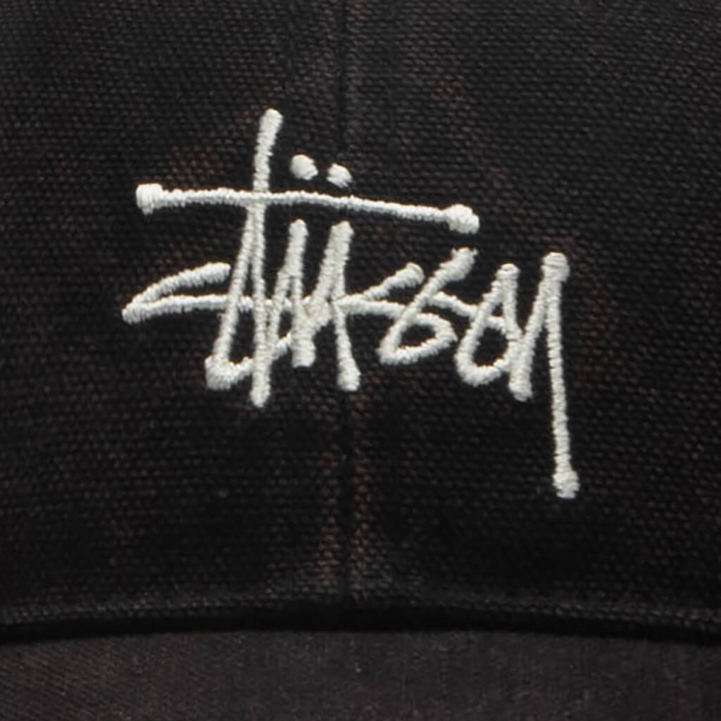 Washed Basic Stussy Cap - Black