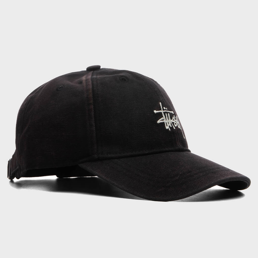 Washed Basic Stussy Cap - Black