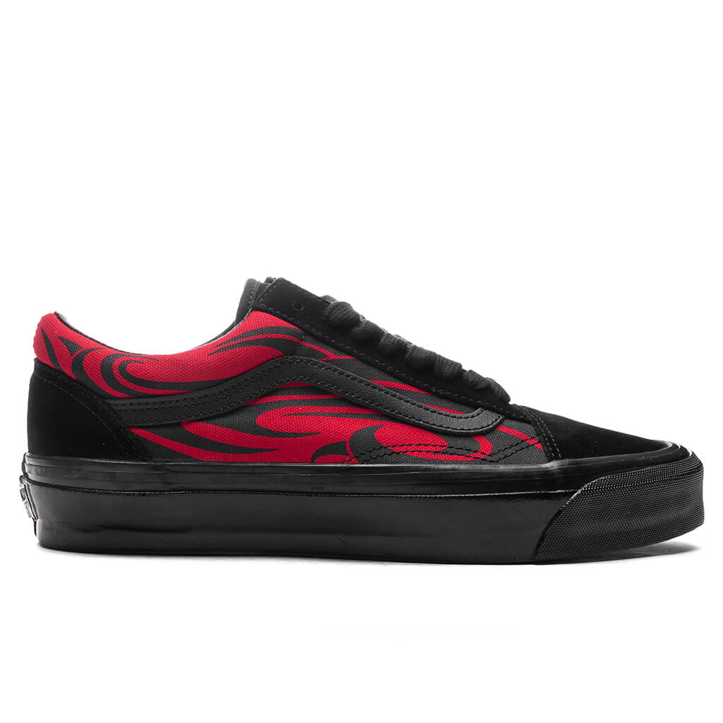 Premium Old Skool Y2K Flame - Black/Red