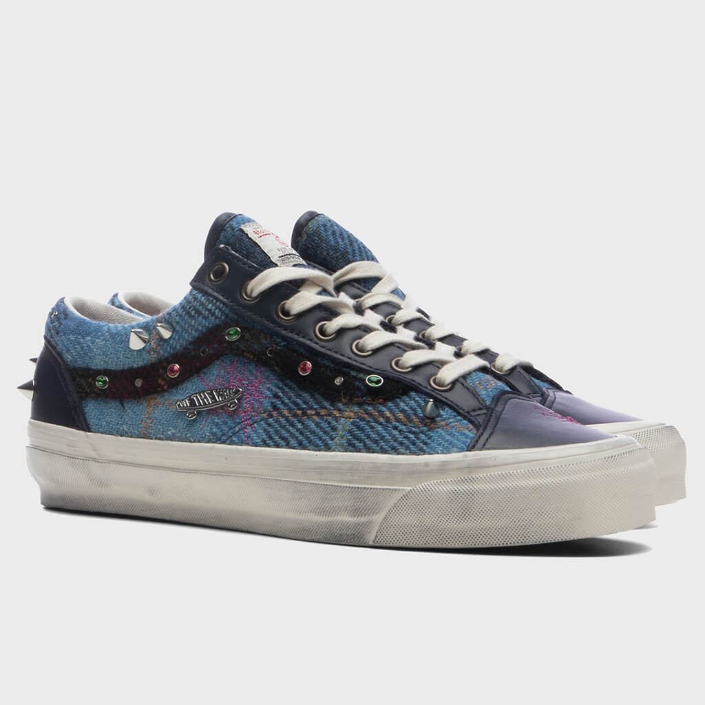 Premium LX Old Skool 36 Harris Tweed - Tweed Navy Blue