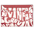Card Holder - Burgundy/Ecru