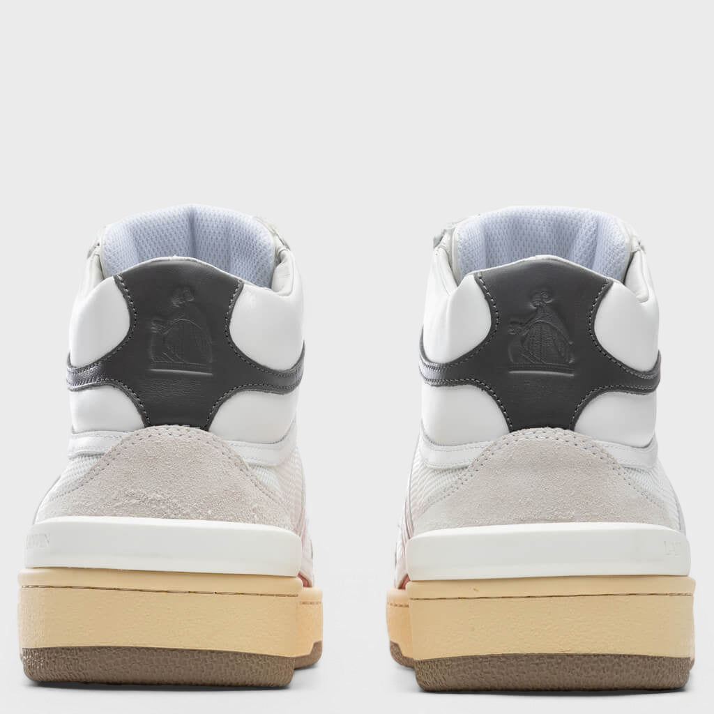Clay High Top Sneakers - White/Red