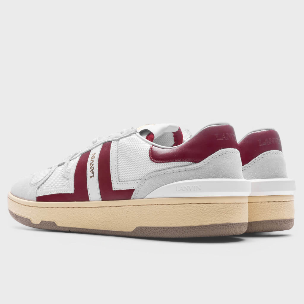 Clay Low Top - White/Burgundy