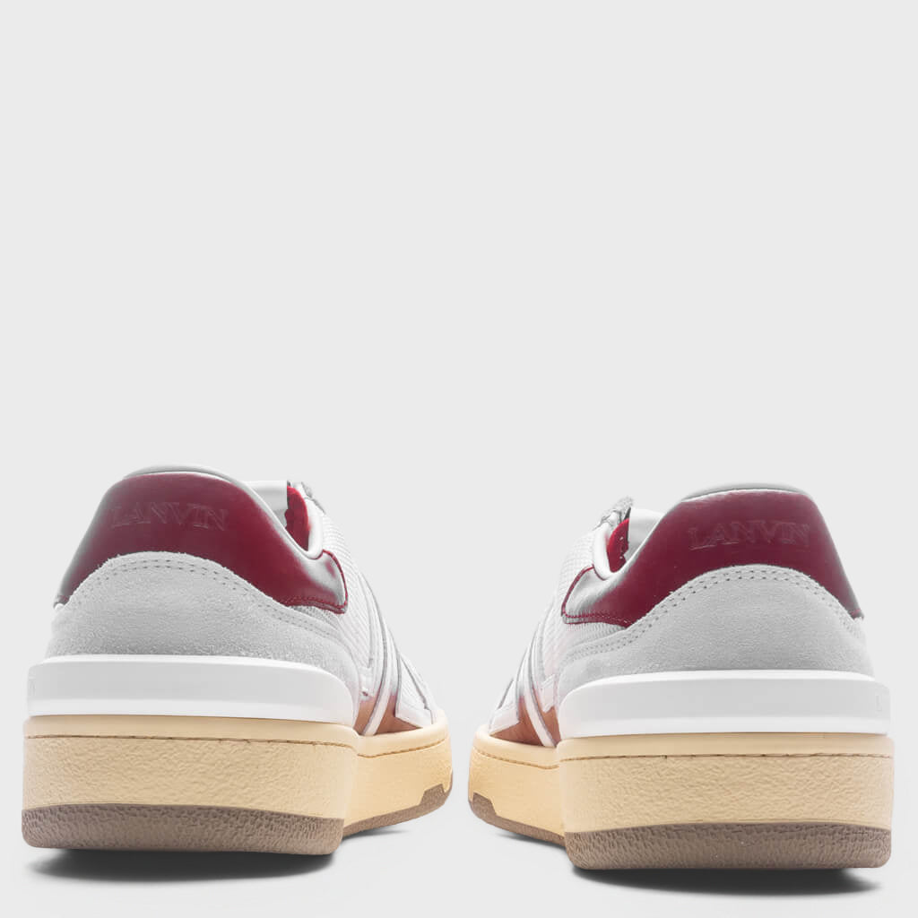 Clay Low Top - White/Burgundy