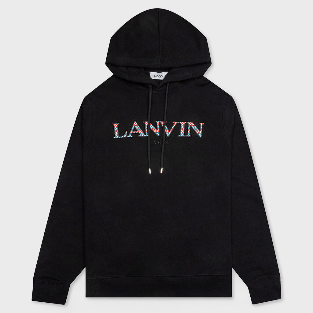Embroidered Hoodie - Black