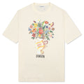 Flower Scratch & Smell Regular T-Shirt - Cream