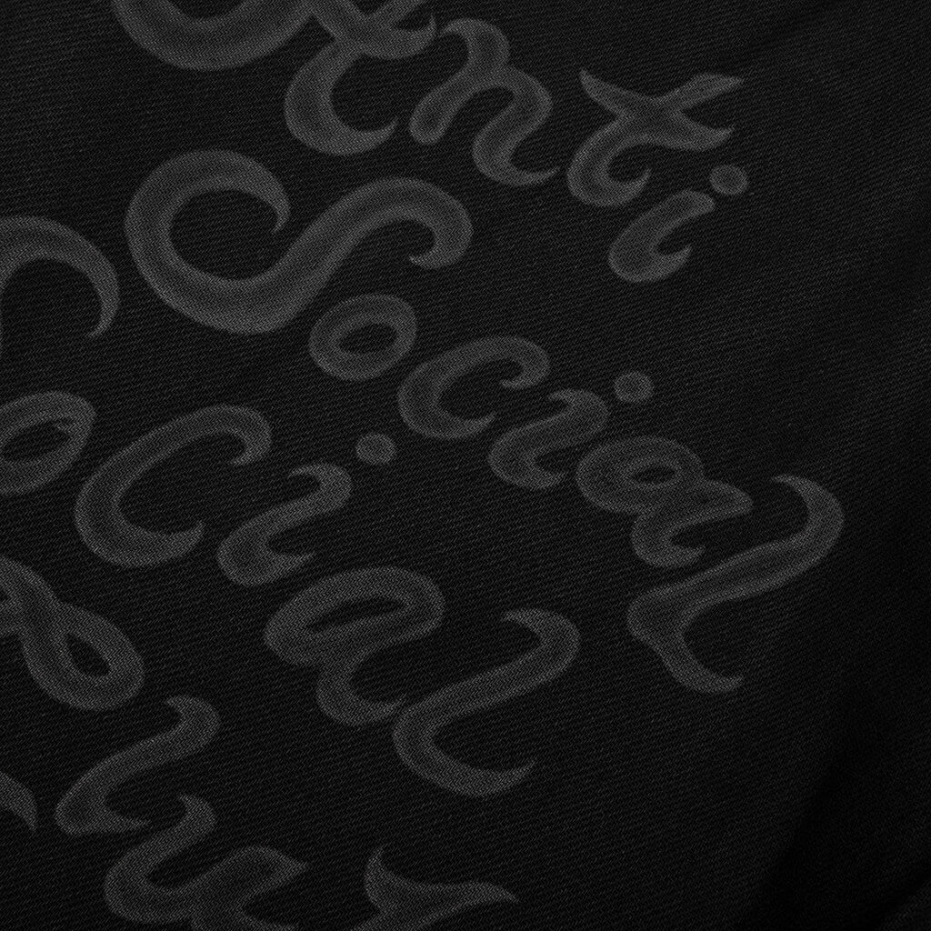 Laser Etched Jeans - Black