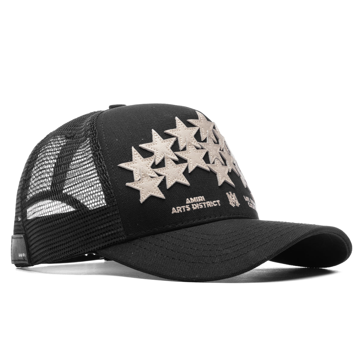 Leather Star Trucker Hat - Black