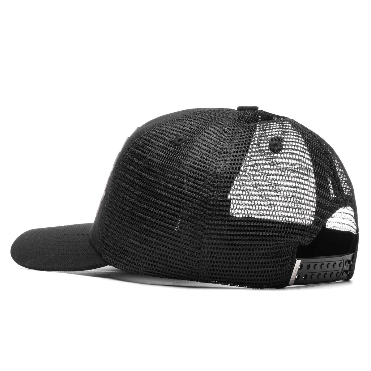 Leather Star Trucker Hat - Black