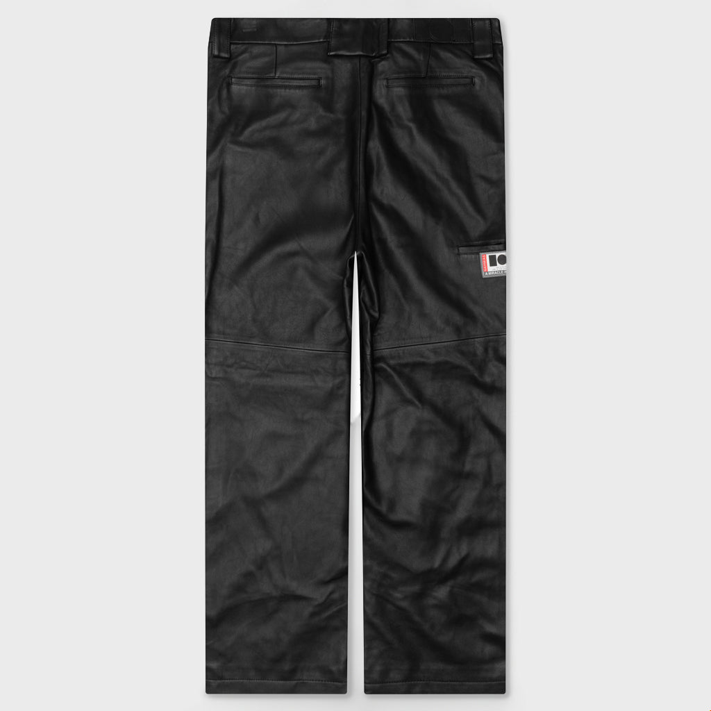 Leather Worker Pant - Black