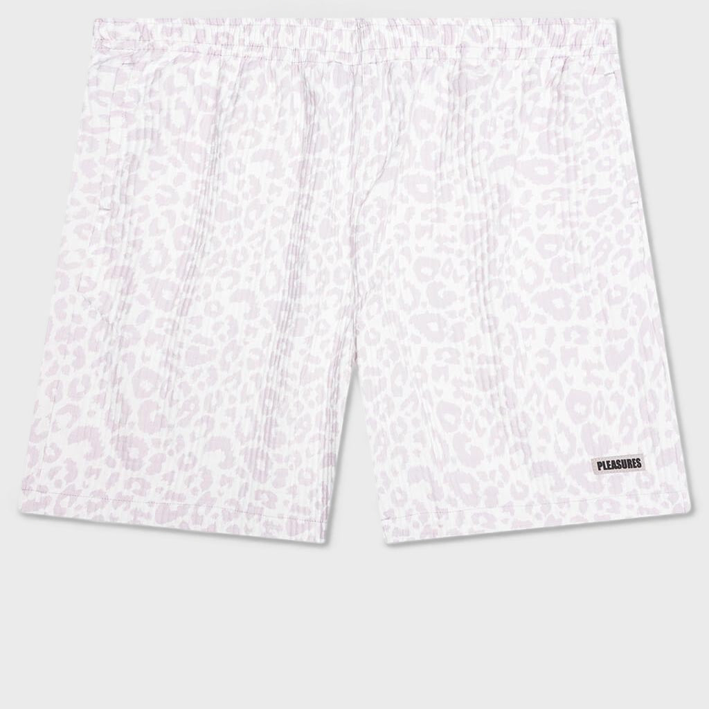 Leopard Active Shorts - Off White