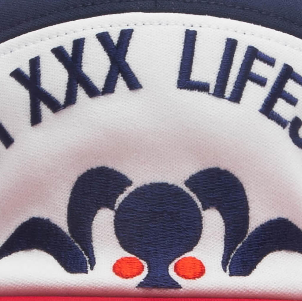 Life Style Mesh Cap - Navy/Red