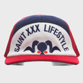 Life Style Mesh Cap - Navy/Red