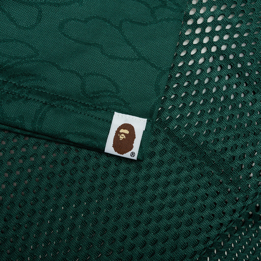 Line Camo Multi Logo Relaxed Fit Football Jersey - Green