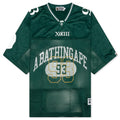 Line Camo Multi Logo Relaxed Fit Football Jersey - Green